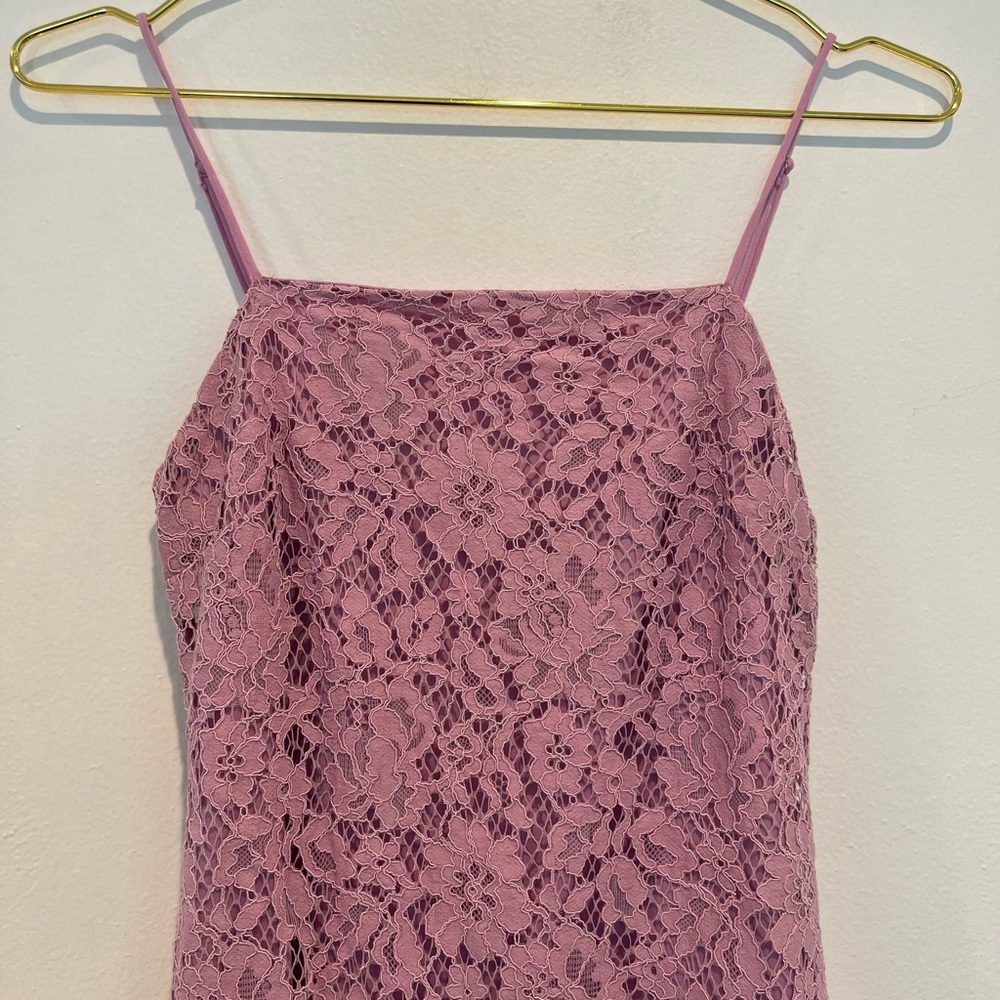 Francesca’s Floral Lavender Lace Mini Dress Size XXS - Picture 2 of 7